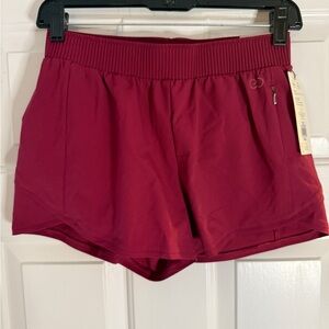 NWT Calia Stretch Athletic Shorts Burgundy 3” Inseam